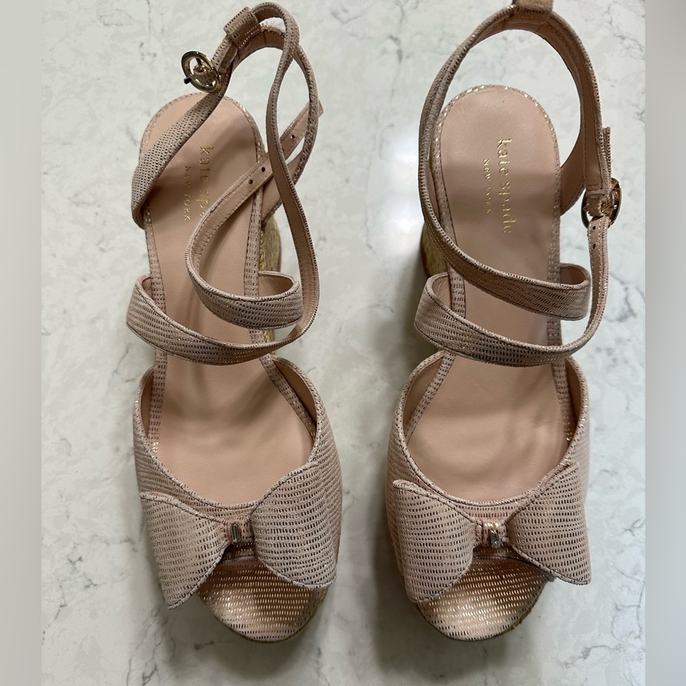 Kate Spade blush Thelma espadrilles size 7